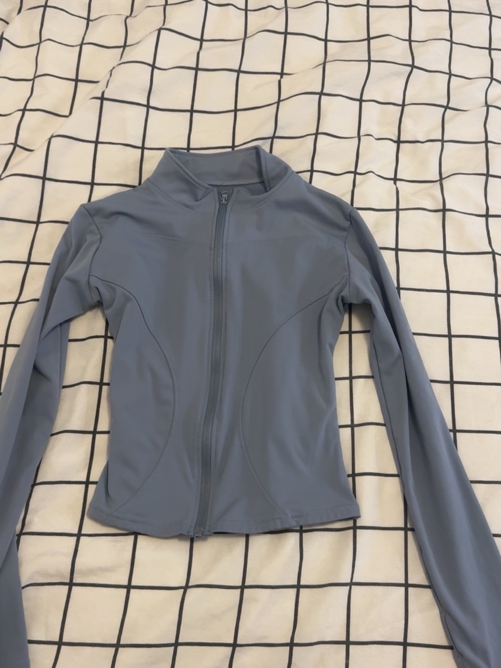 Light Blue Women's Zip-Front Jacket